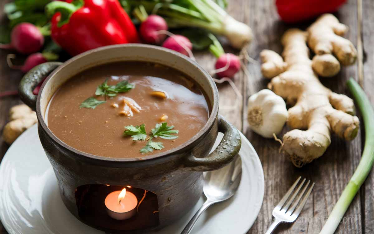 Bagna cauda, one of the most typical food of the Piedmont region in Italy