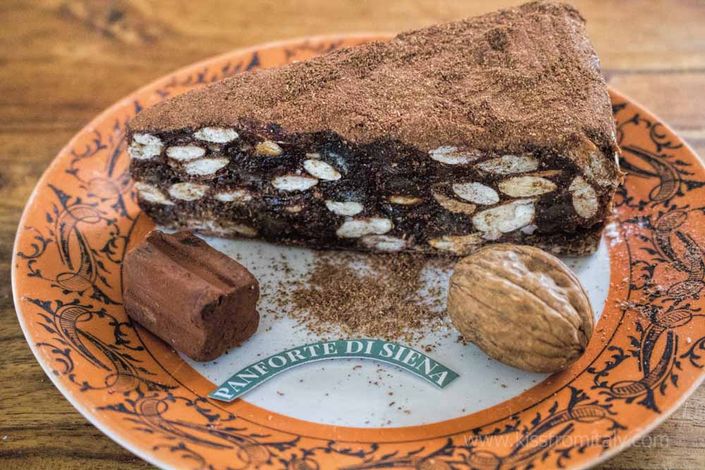 pan pepato traditional christmas sweet of siena, italy