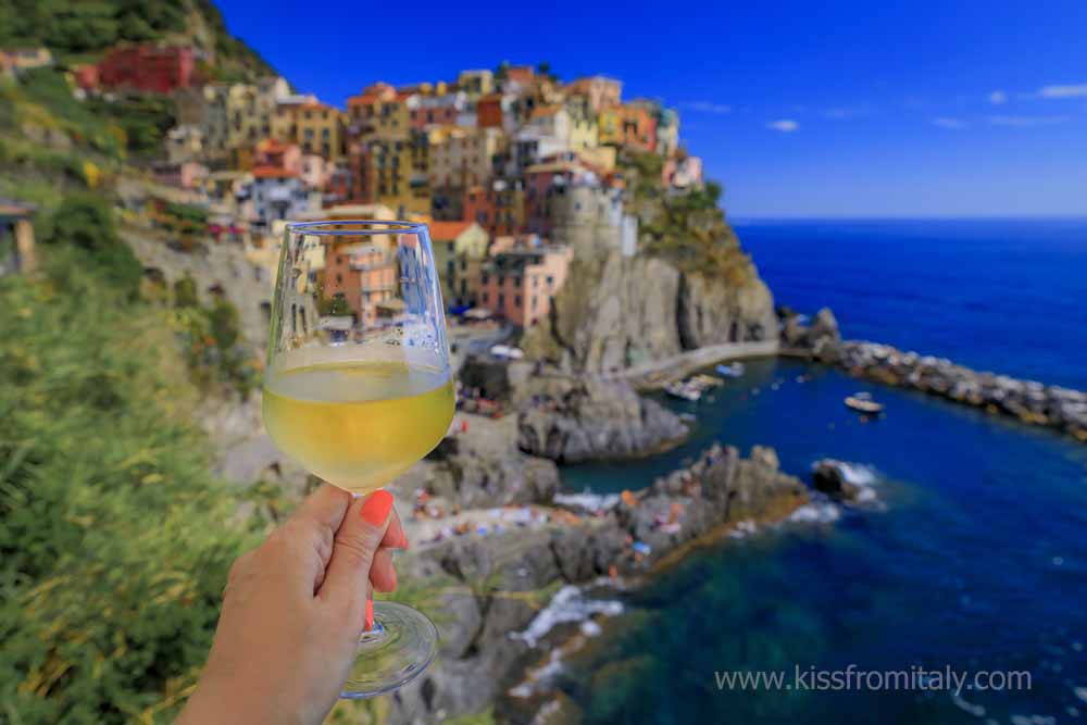 best shore excursions from la spezia manarola town with glass of white wine